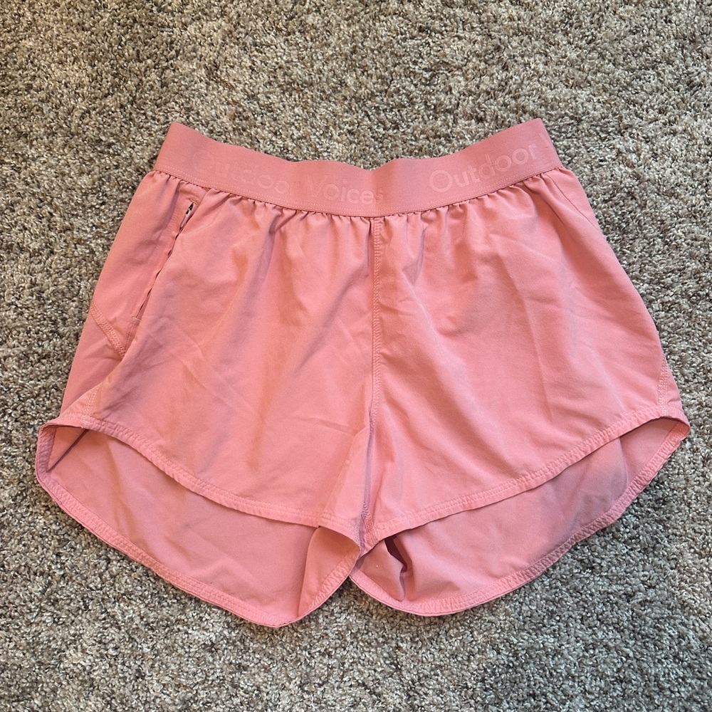 Pink outdoor voices shorts